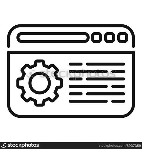 Web guide icon outline vector. Business paper. Report help. Web guide icon outline vector. Business paper