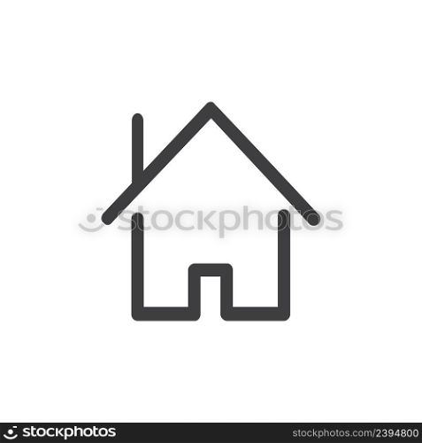 Web home flat icon for apps and websites. Stock vector. Web home flat icon for apps and websites