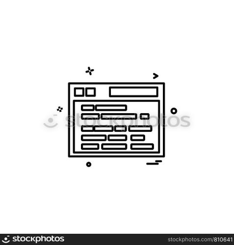 Web icon design vector