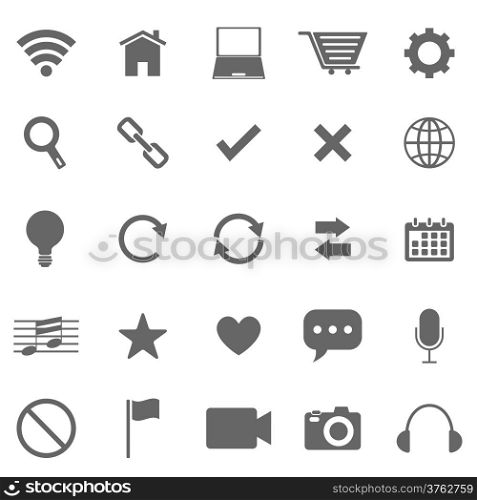 Web icons on white background, stock vector