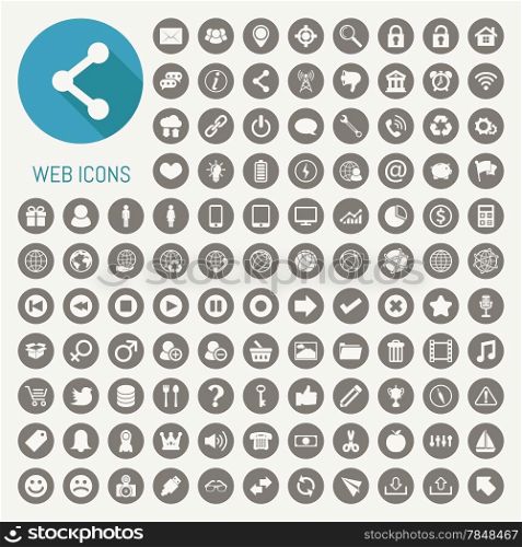 Web icons set , eps10 vector format