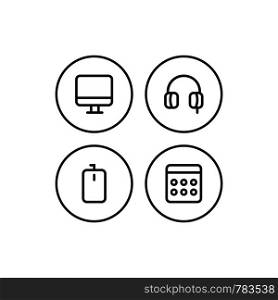 Web icons set. Web design icon logo template