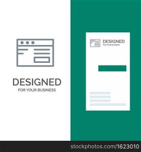 Web , Internet, Study, School Grey Logo Design and Business Card Template