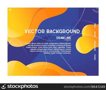 Web landing abstract design template Royalty Free Vector