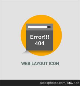 Web Layout icon deisgn vector
