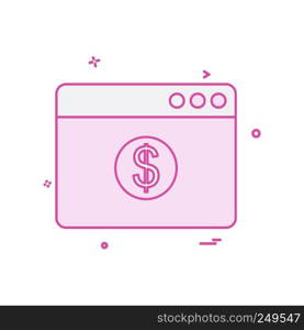 Web layout icon design vector