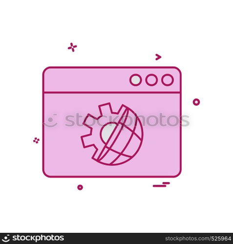 Web layout icon design vector