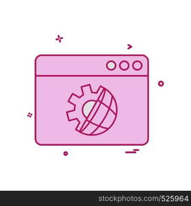 Web layout icon design vector