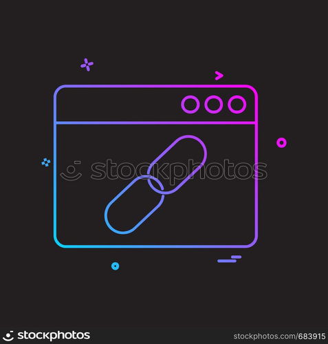 Web layout icon design vector