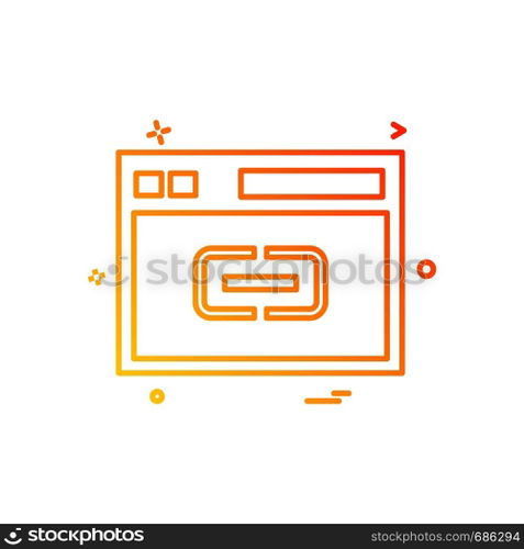 Web layout icon design vector