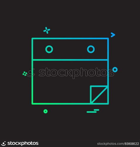 Web layout icon design vector