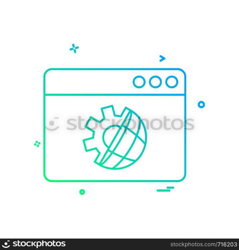 Web layout icon design vector