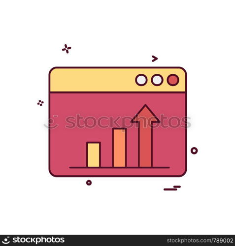 Web layout icon design vector