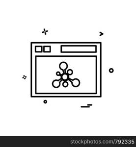 Web layout icon design vector