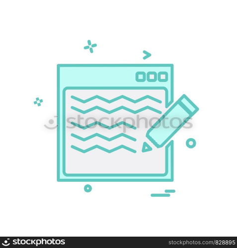 Web layout icon design vector