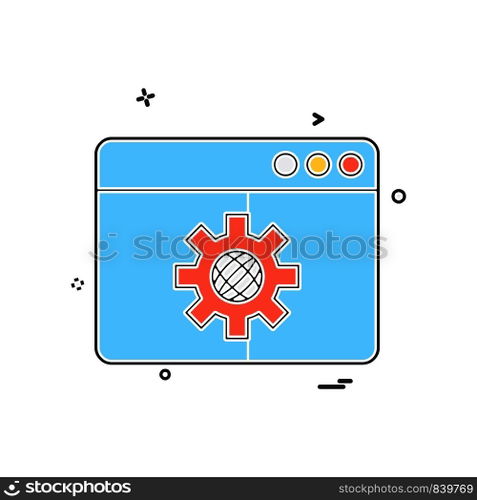 Web layout icon design vector