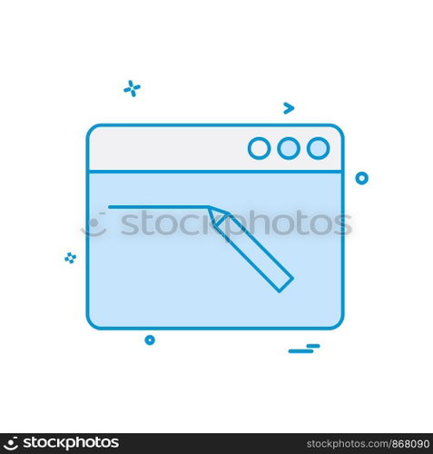 Web layout icon design vector