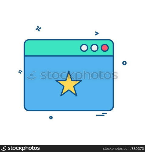 Web layout icon design vector