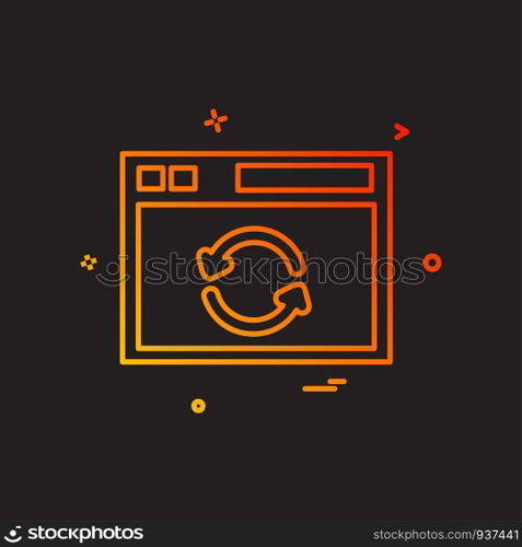 Web layout icon design vector