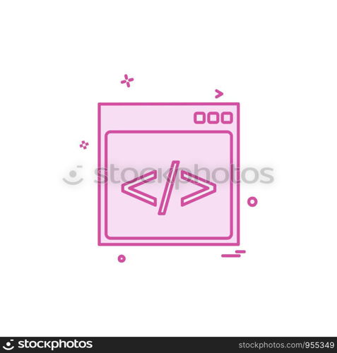 Web layout icon design vector