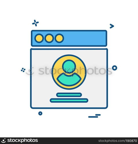 Web layouts icon design vector
