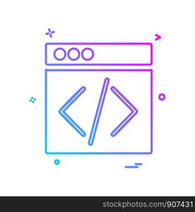 Web layouts icon design vector