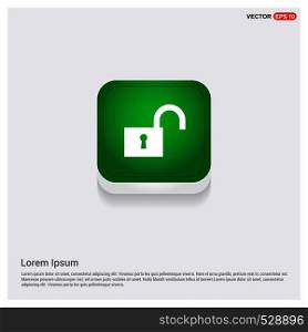 Web Lock IconGreen Web Button - Free vector icon