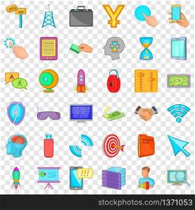 Web management icons set. Cartoon style of 36 web management vector icons for web for any design. Web management icons set, cartoon style