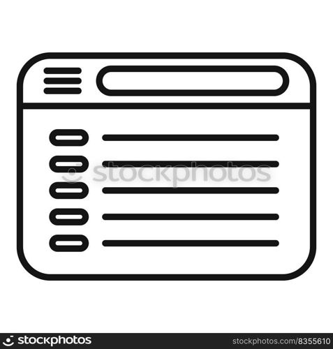 Web media forum icon outline vector. Online chat. Social meeting. Web media forum icon outline vector. Online chat