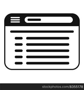 Web media forum icon simple vector. Online chat. Social meeting. Web media forum icon simple vector. Online chat