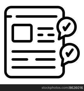 Web message icon outline vector. Smart phone. Internet app. Web message icon outline vector. Smart phone