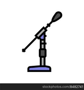 web mic microphone color icon vector. web mic microphone sign. isolated symbol illustration. web mic microphone color icon vector illustration