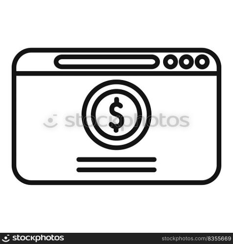 Web money charity icon outline vector. Donate help. Giving heart. Web money charity icon outline vector. Donate help