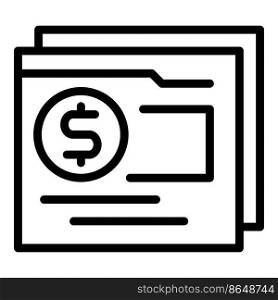 Web money platform icon outline vector. Bank app. Credit send. Web money platform icon outline vector. Bank app