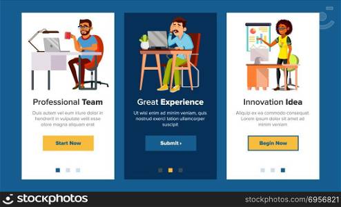 Web Page Banners Vector. Business Background. Financial Statistics. Cartoon Team. Electronic Backdrop. Illustration. Web Page Banners Vector. Business Technology. Financial Management. Cartoon Team. Onboarding Screen. Looking Opportunity. Illustration