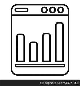 Web page graph icon outline vector. Eco recycle. Earth sdg. Web page graph icon outline vector. Eco recycle