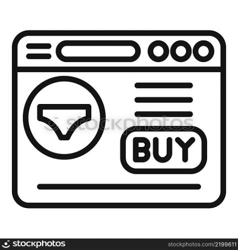 Web page shop icon outline vector. Sale card. Phone credit. Web page shop icon outline vector. Sale card