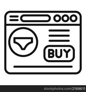 Web page shop icon outline vector. Sale card. Phone credit. Web page shop icon outline vector. Sale card