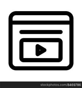 web portal with embedded with media player