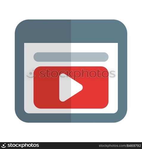web portal with embedded with media player