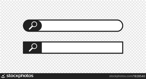 Web search bar icon for your website design. Internet isolated concept in flat style.