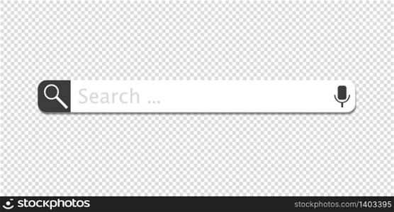 Web search bars vector illustration