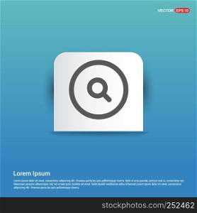 Web search icon - Blue Sticker button