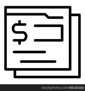 Web sending money icon outline vector. Send payment. Bank wallet. Web sending money icon outline vector. Send payment