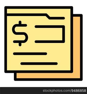 Web sending money icon outline vector. Send payment. Bank wallet color flat. Web sending money icon vector flat