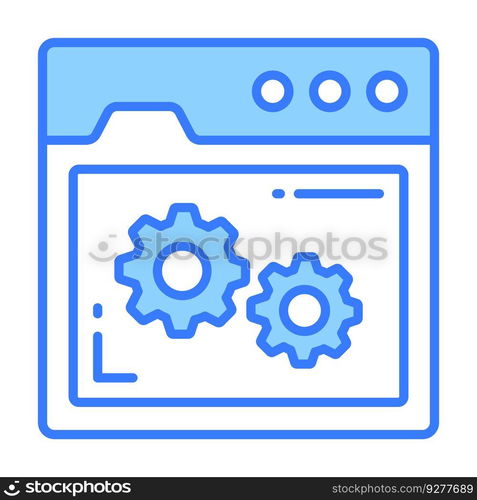 Web setting icon for graphic and design Royalty Free Vector