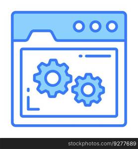 Web setting icon for graphic and design Royalty Free Vector