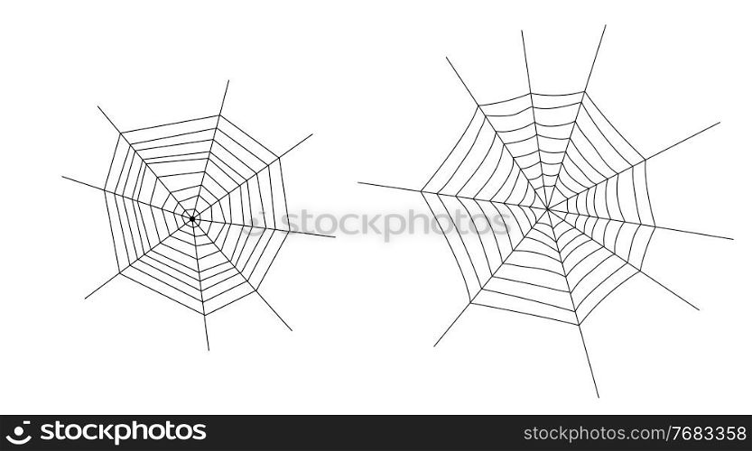 Web silhouette on a white background. Vector Illustration EPS10. Web silhouette on a white background. Vector Illustration