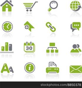 Web site and internet icons vector image