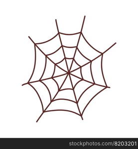 Web spider cobweb. Halloween element. Trick or treat concept. Vector illustration in hand drawn style.. Web spider cobweb. Halloween element. Trick or treat concept. Vector illustration in hand drawn style